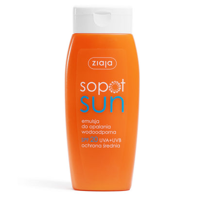 Lotiune autobronzanta rezistenta la apa Ziaja Sopot Sun, SPF 20, 150 ml