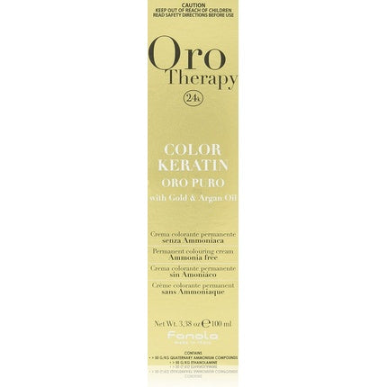 Vopsea de păr, Fanola, Oro Therapy Keratin, Negru