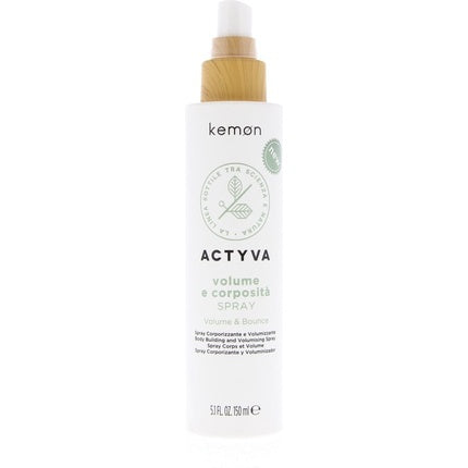Spray styling, Kemon, Actyva Volume & Bounce, alb, 150ml
