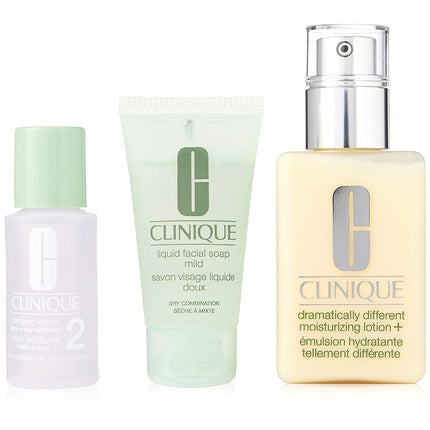 Set Îngrijire Față Clinique 3 Pasi, Unisex, Verde