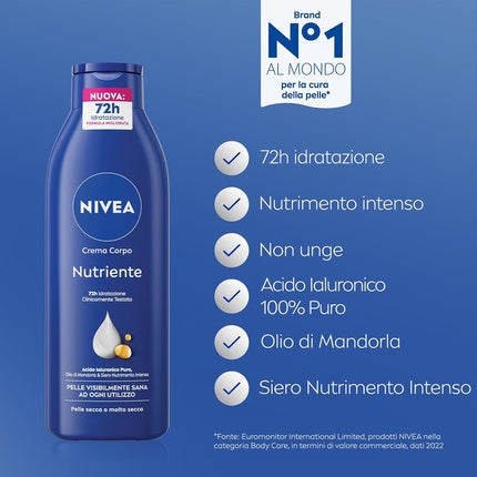 Cremă Corp, Nivea, 250ml, hrănitoare