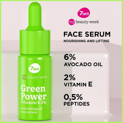 Ser Facial, 7days, cu Vitamina E și Avocado, 50g