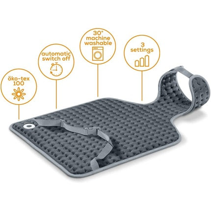 Termofor electric Beurer HK 53 Cosy, 3 trepte de temperatură, gri