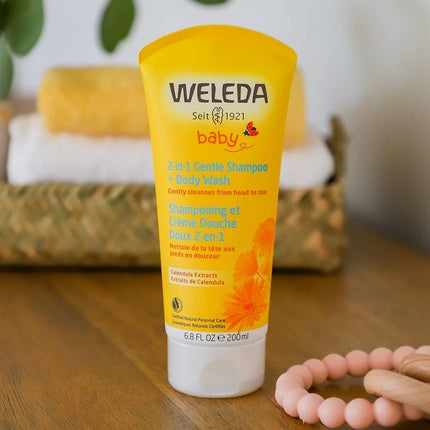 Sampon si Gel de Dus 2-in-1, Weleda Baby, Calendula, 200ml