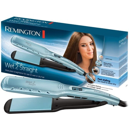 Placă de îndreptat părul, Remington, Wet2Straight, afișaj LCD, anti-frizz