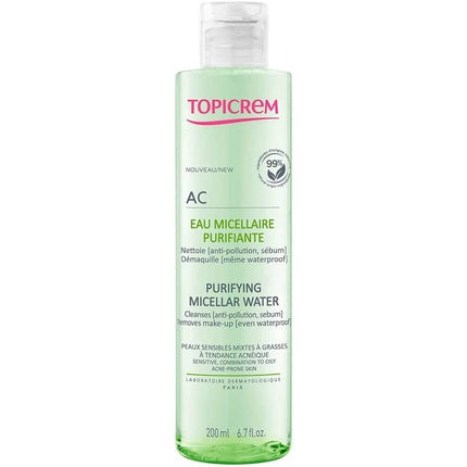 Apă micelară purificatoare, Topicrem, AC, 200ml