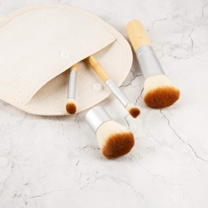 Set pensule machiaj, Tb Tools For Beauty, bamboo, 4 piese