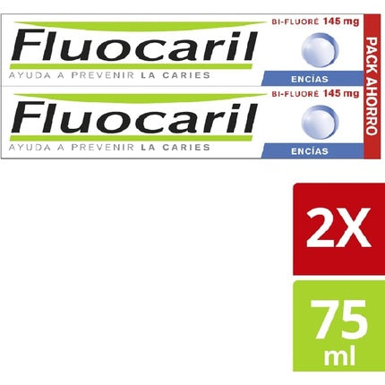 Sistem de curățare a pielii, Fluocaril, Fluoc Bifluore 145 Gum, 2x75 ml