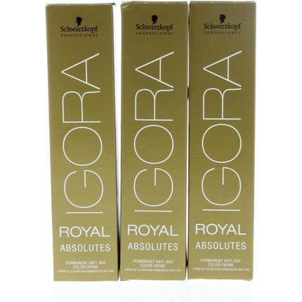 Vopsea păr, Schwarzkopf, Igora Royal Absolutes, 4-90, bej