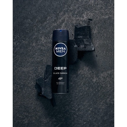 Deodorant Nivea Men Deep, Antiperspirant, Negru, 150ml
