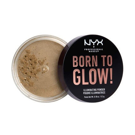 Iluminator Pudră NYX Born to Glow, Ultra Light Beam, Maro