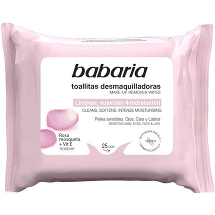 Șervețele Demachiante, Babaria, Rosa Mosqueta, 25 buc