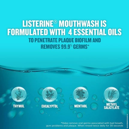 Apă de gură, Listerine, Cool Mint, 500ml, albastru