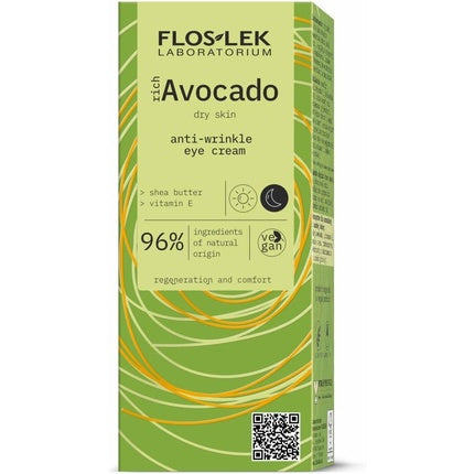 Cremă antirid ochi, Floslek, avocado, 30ml