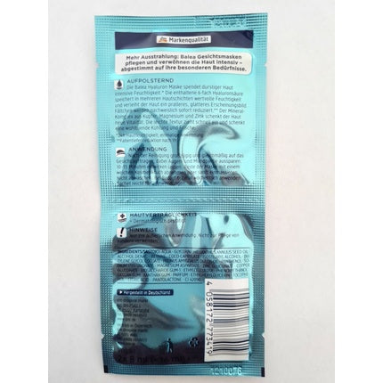 Masca Hidratantă Balea Hyaluron Mineral Albastru