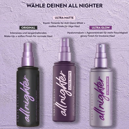 Spray fixare machiaj, Urban Decay, All Nighter Ultra Matte, 118ml