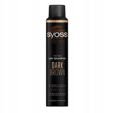 Șampon uscat, Syoss, Dark Brown, 200ml