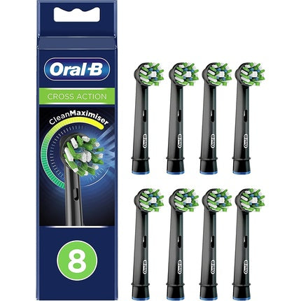 Capete periuta electrica Oral-B Cross Action, 8 buc, negru