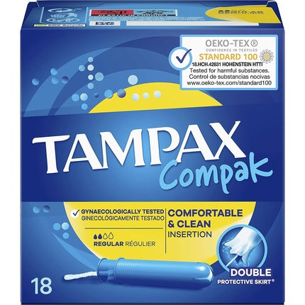 Tampon Procter & Gamble, Tampax Compak, albastru, 18 buc