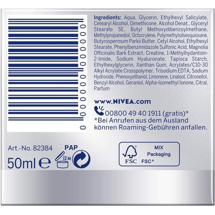 Cremă de zi Nivea Hyaluron Cellular Filler SPF 15 50ml