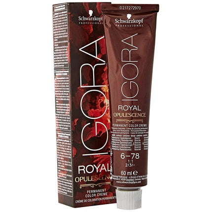 Vopsea de par, Schwarzkopf, Igora Royal Opulescence, roșu arămiu închis