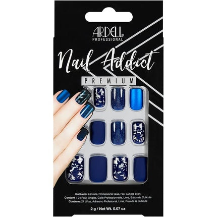 Kit unghii, Ardell, Addict Matte, albastru