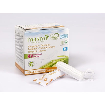 Tampoane, Masmi Natural Cotton, Bio Super Plus, alb