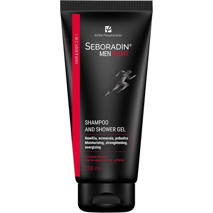 Șampon și Gel de Duș, Seboradin, Men Sport, 2in1 Negru 200ml