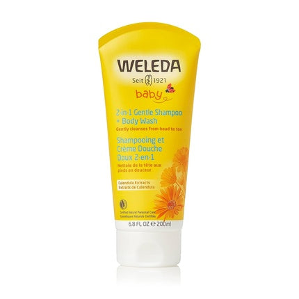 Sampon si Gel de Dus 2-in-1, Weleda Baby, Calendula, 200ml