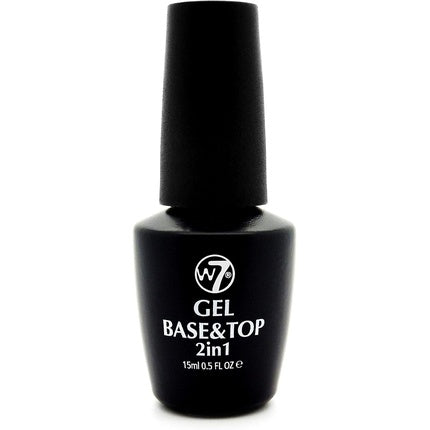 Gel unghii W7 2in1, negru, 15ml