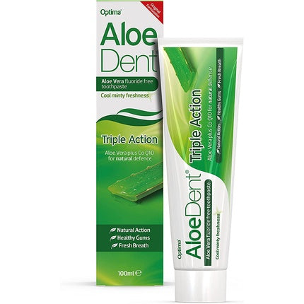 Pastă de dinți, Aloe Dent, Triple Action, fără fluor