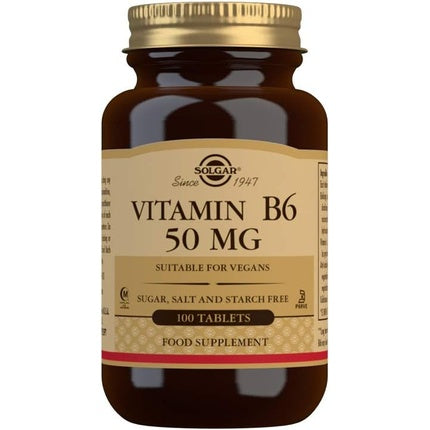 Vitamina B6, Solgar, 50mg, 100 tablete