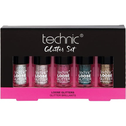 Sclipici Corp și Păr, Technic, Set 5 nuanțe