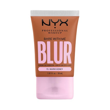 Fond de ten NYX Bare With Me Blur Skin Tint, Miere caldă