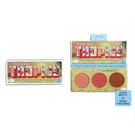 Paletă blush și bronzer, TheBalm, Voyage Tropics, 42g