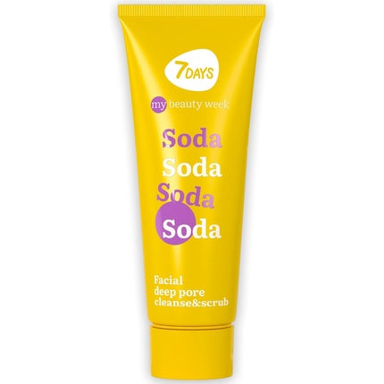 Exfoliant facial, 7days, cu soda si vitamina C, 80ml