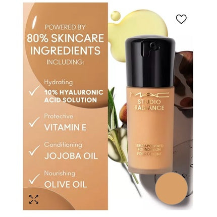 Fond de ten MAC Studio Radiance, 30ml, multiple nuanțe