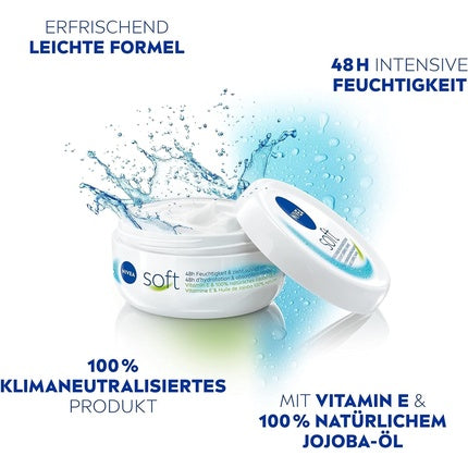 Cremă față, Nivea, Soft, 50ml, alb