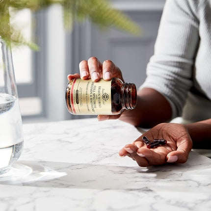 Vitamine Memorie, Solgar, Brain Works, capsule vegane