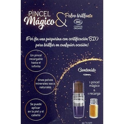 Pudră de corp, Namaki, Magic Brush, aurie