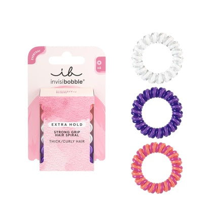 Elastic de păr, Invisibobble, Original, mov și roșu