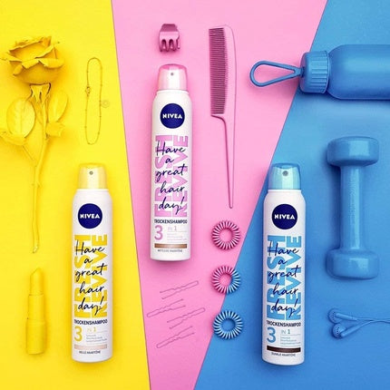 Șampon uscat, Nivea, Fresh Revive, 200ml, alb-roz