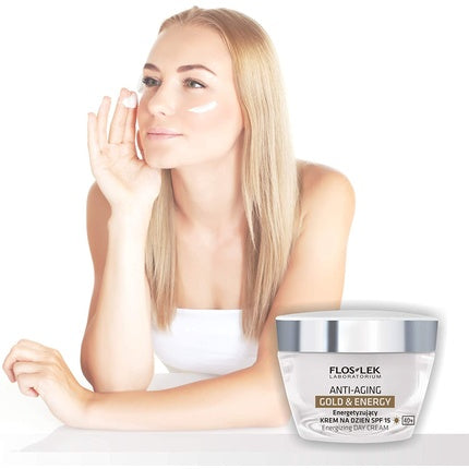 Cremă de zi, Floslek, SPF 15, 50ml, alb