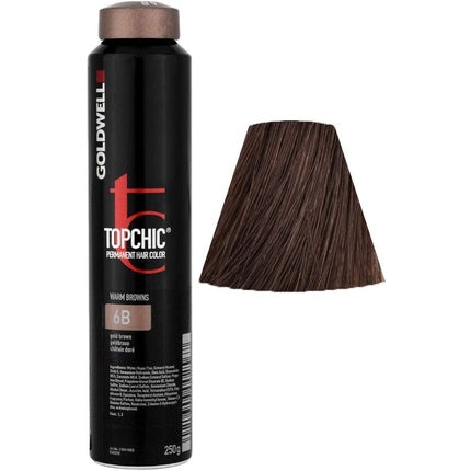 Vopsea de păr permanentă, Goldwell Topchic, castaniu auriu, 250ml