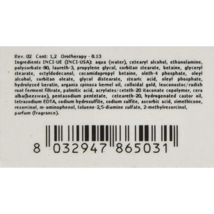 Vopsea de par, Fanola Oro Therapy Keratin 8.13, Blond Deschis Bej, 100ml