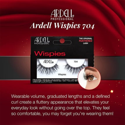Gene false, Ardell, Wispies 704, negre