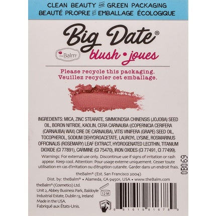 Fard Obraz, Thebalm, Big Date, roz