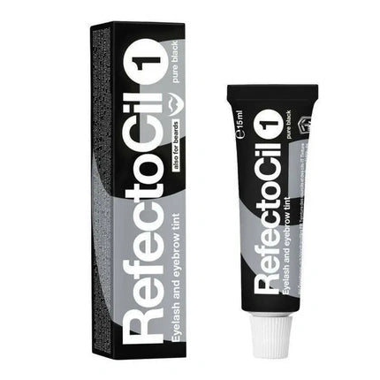 Vopsea pentru gene si sprancene, RefectoCil, Pure Black, 15 ml