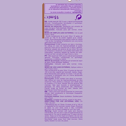 Ulei esential masaj, Marny's, cedru, 15ml