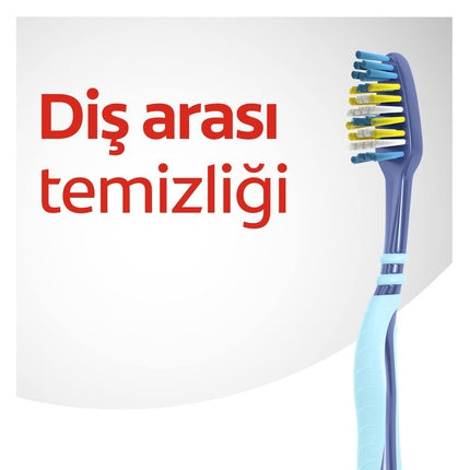 Periuță dinți, Colgate ZigZag, medium, roz-albastru